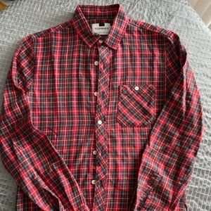 TOPMAN NEW PLAID BUTTON DOWN LONG SLEEVE SHIRT SIZE XS